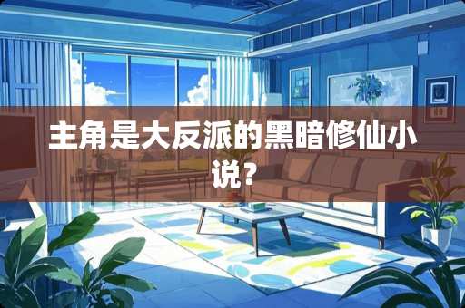 主角是大反派的黑暗修仙小说？