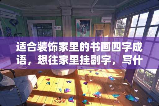 适合装饰家里的书画四字成语，想往家里挂副字，写什么好？