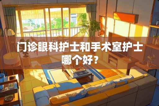 门诊眼科护士和手术室护士哪个好？