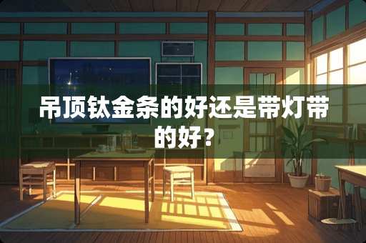 吊顶钛金条的好还是带灯带的好？