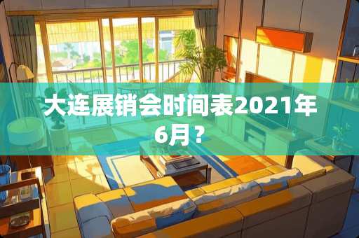 大连展销会时间表2021年6月？