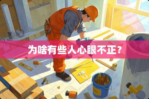 为啥有些人心眼不正？
