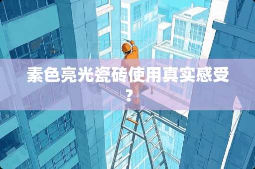 素色亮光瓷砖使用真实感受？