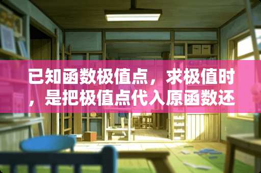 已知函数极值点，求极值时，是把极值点代入原函数还是代入该函数的导函数中？