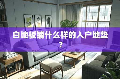 白地板铺什么样的入户地垫？
