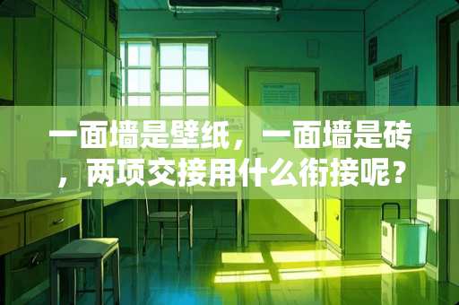 一面墙是壁纸，一面墙是砖，两项交接用什么衔接呢？