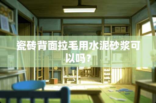 瓷砖背面拉毛用水泥砂浆可以吗？