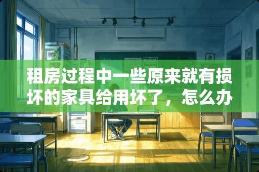 租房过程中一些原来就有损坏的家具给用坏了，怎么办？