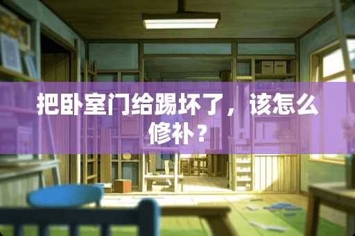 把卧室门给踢坏了，该怎么修补？