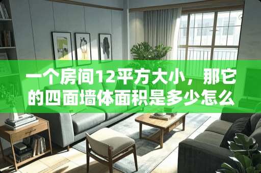一个房间12平方大小，那它的四面墙体面积是多少怎么计算的？