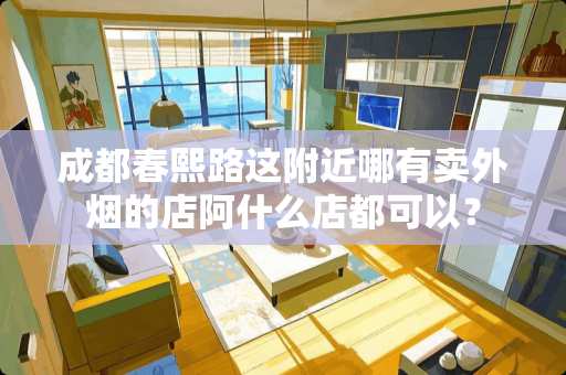 成都春熙路这附近哪有卖外烟的店阿什么店都可以？