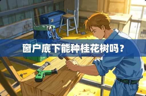 窗户底下能种桂花树吗？