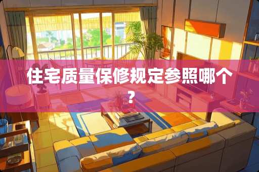 住宅质量保修规定参照哪个？