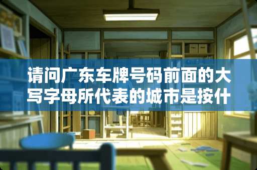 请问广东***码前面的大写字母所代表的城市是按什么来划分的？
