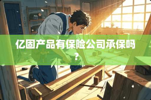 亿固产品有保险公司承保吗？