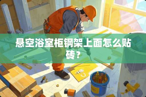 悬空浴室柜钢架上面怎么贴砖？