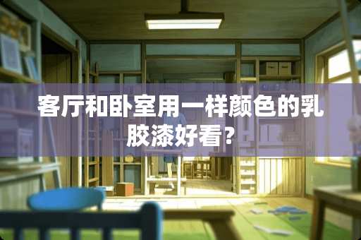 客厅和卧室用一样颜色的乳胶漆好看？