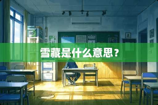 雪藏是什么意思? 雪藏是什么意思?
