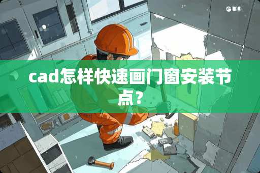 cad怎样快速画门窗安装节点？