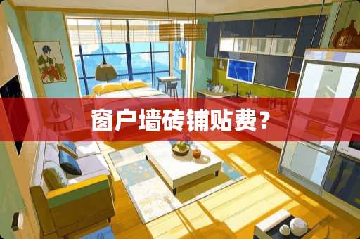窗户墙砖铺贴费？
