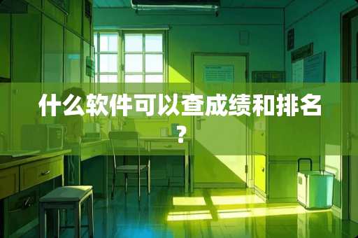 什么软件可以查成绩和排名？