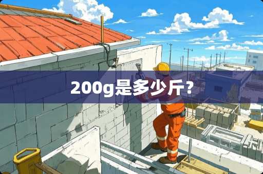 200g是多少斤？