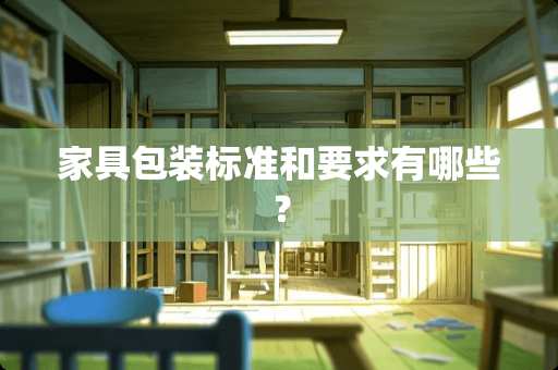 家具包装标准和要求有哪些？