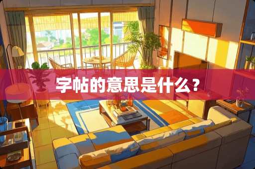 字帖的意思是什么？