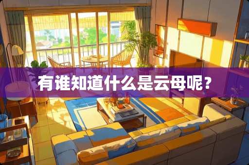 有谁知道什么是云母呢？