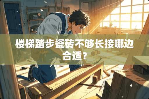 楼梯踏步瓷砖不够长接哪边合适？