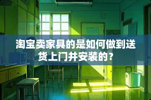 淘宝卖家具的是如何做到送货上门并安装的？