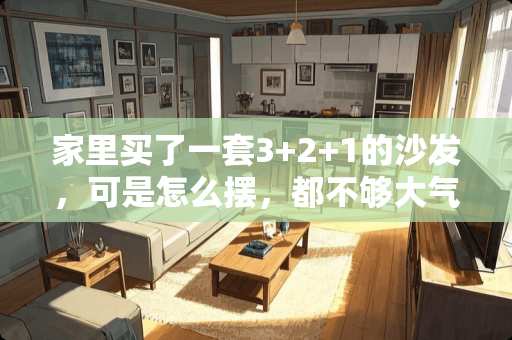 家里买了一套3+2+1的沙发，可是怎么摆，都不够大气，想知道怎么摆放合适？