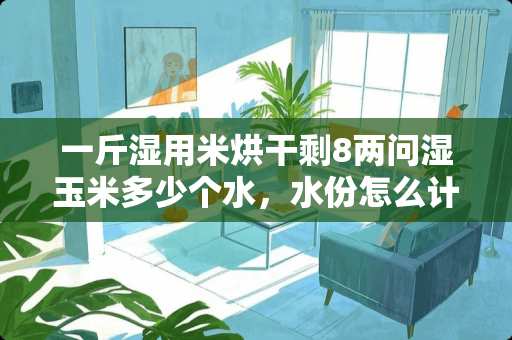 一斤湿用米烘干剩8两问湿玉米多少个水，水份怎么计算？
