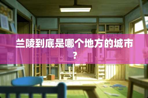 兰陵到底是哪个地方的城市？