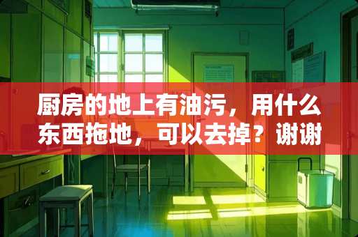 厨房的地上有油污，用什么东西拖地，可以去掉？谢谢？
