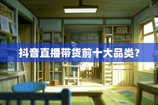 抖音直播带货前十大品类？