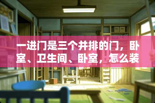 一进门是三个并排的门，卧室、卫生间、卧室，怎么装修会好看些？
