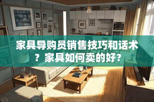 家具导购员销售技巧和话术？家具如何卖的好？