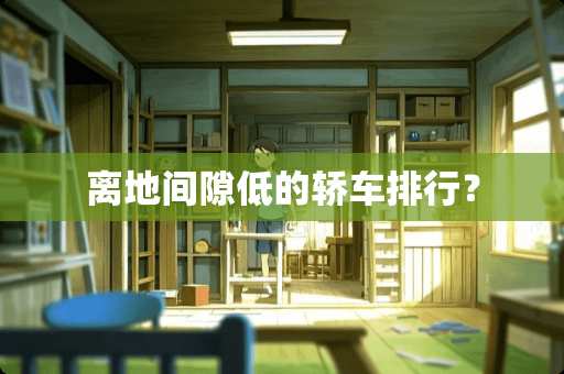 离地间隙低的轿车排行？