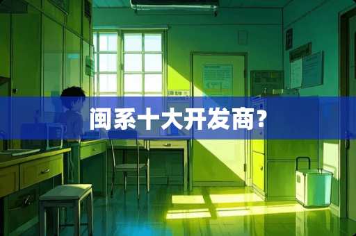 闽系十大开发商？