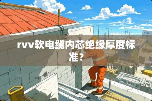 rvv软电缆内芯绝缘厚度标准？