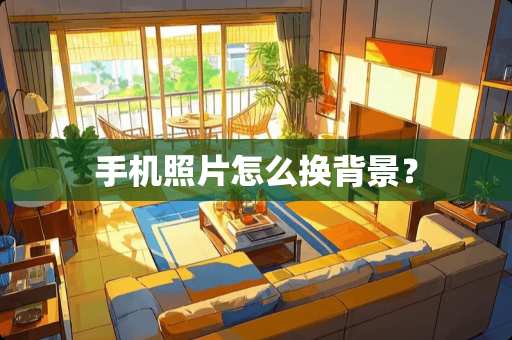 手机照片怎么换背景？
