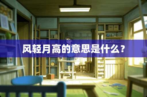 风轻月高的意思是什么？