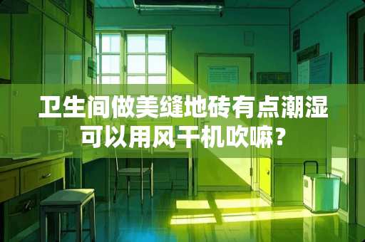 卫生间做美缝地砖有点潮湿可以用风干机吹嘛？