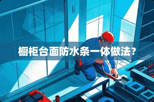 橱柜台面防水条一体做法？