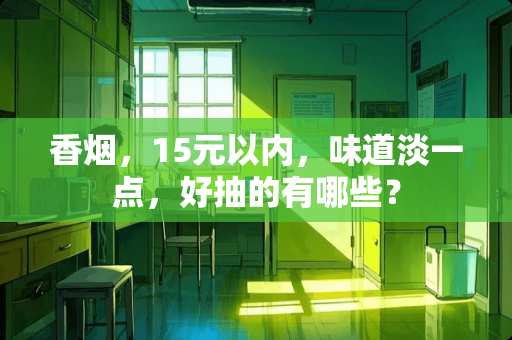 香烟，15元以内，味道淡一点，好抽的有哪些？