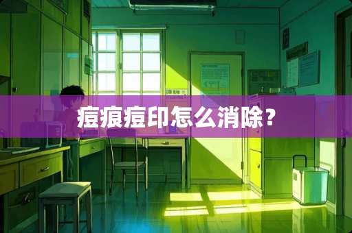 痘痕痘印怎么消除？