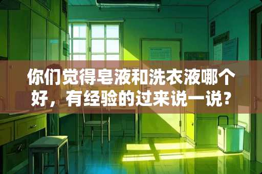 你们觉得皂液和洗衣液哪个好，有经验的过来说一说？