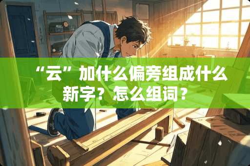 “云”加什么偏旁组成什么新字？怎么组词？