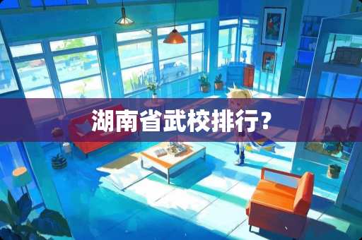 湖南省武校排行？